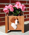 Handmade English Pointer Dog Planter Box - Orange/WH Shugar Plums Gift Store