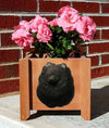 Handmade Pomeranian Dog Planter Box - Black Shugar Plums Gift Store