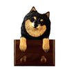 Pomeranian Dog Leash Holder - Blk/Tan Shugar Plums Gift Store