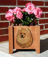Handmade Pomeranian Dog Planter Box - Orange Shugar Plums Gift Store