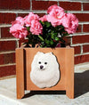 Handmade Pomeranian Dog Planter Box - White Shugar Plums Gift Store