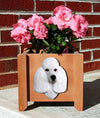 Poodle Dog Wood Planter Box - White Shugar Plums Gift Store