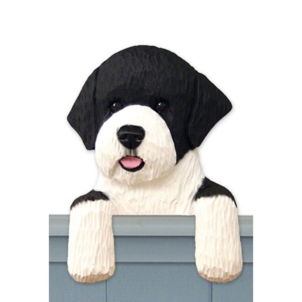 Wood Carved Portuguese Water Dog Door Topper