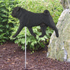 Pug Dog Outdoor Garden Stake - Black Shugar Plums Gift Store