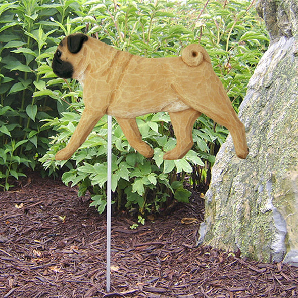 Pug Dog Outdoor Garden Stake