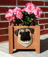 Handmade Pug Dog Planter Box - Fawn Shugar Plums Gift Store