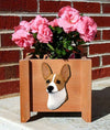 Handmade Rat Terrier Dog Planter Box - Red/WH Shugar Plums Gift Store