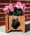 Handmade Miniature Schnauzer Dog Planter Box - Black Shugar Plums Gift Store