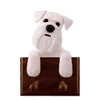 Schnauzer Dog Leash Holder - White Shugar Plums Gift Store