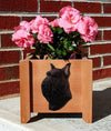 Handmade Standard Schnauzer Dog Planter Box - Black Shugar Plums Gift Store