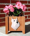 Handmade Miniature Schnauzer Dog Planter Box - White Shugar Plums Gift Store
