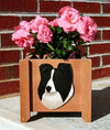 Handmade Shetland Sheepdog Dog Planter Box - Bi Black Shugar Plums Gift Store