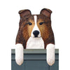 Wood Carved Shetland Sheepdog Dog Door Topper - Sable Shugar Plums Gift Store