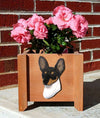 Handmade Toy Fox Terrier Dog Planter Box - TRI Shugar Plums Gift Store