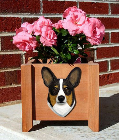 Pembroke Corgi Items Dog Planter - Tri Shugar Plums Gift Store