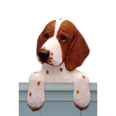 Wood Carved Welsh Springer Spaniel Dog Door Topper - Shugar Plums Gift Store