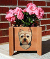 Handmade Yorkshire Terrier Dog Planter Box - Puppy Cut Shugar Plums Gift Store