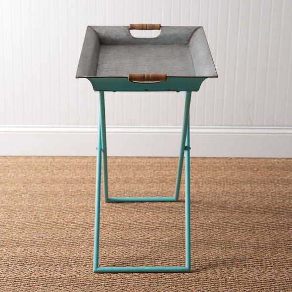 Antiqued Folding Tray Table