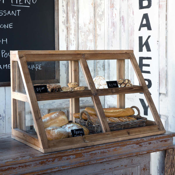 Old Cafe Bakery Display Cabinet