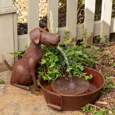 Best Friend Dog Fountain - Shugar Plums Gift Store