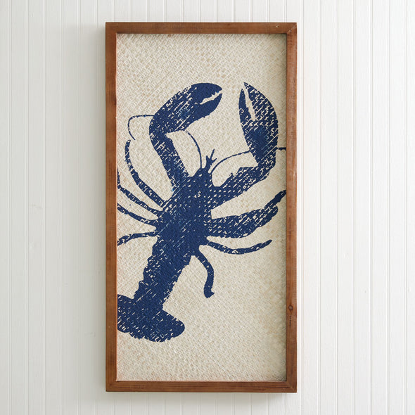 Blue Lobster Coastal Wall Art