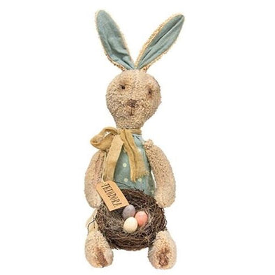 Theodora Primitive Bunny Fabric Doll - Shugar Plums Gift Store