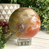 Druzy Carnelian Crystal Sphere - Shugar Plums Gift Store