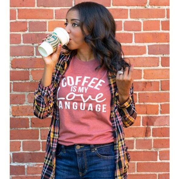 Coffee Is My Love Language Shirt - Heather Clay