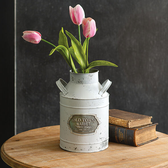 Decorative Old Town Milk Can - Farmhouse Container