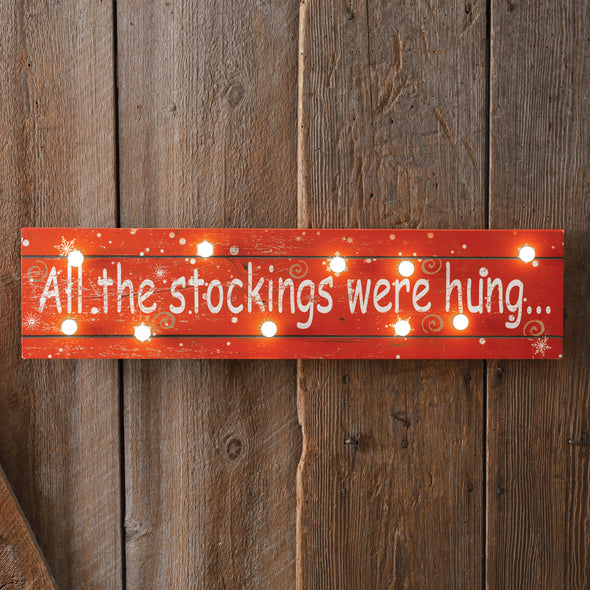 Distressed Christmas Lighted Marquee Sign
