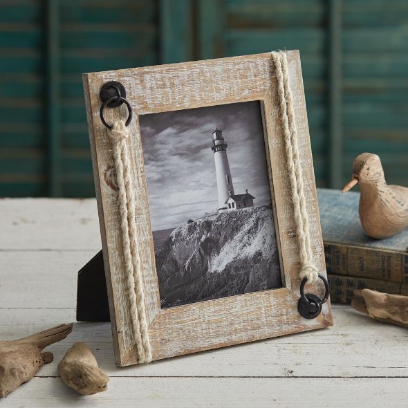 Driftwood And Jute Picture Frame