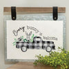 Every Bunny Is Welcome Truck & Bunny Easter Sign - Shugar Plums Gift Store