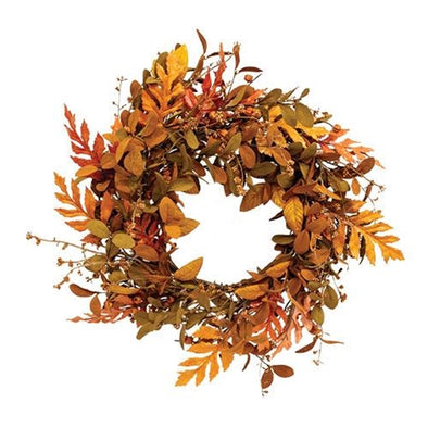 Fall Farmhouse Hanging Wreath 21" - Shugar Plums Gift Store