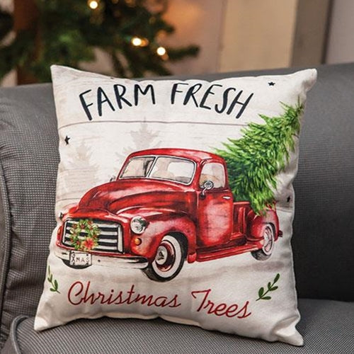 Farm Fresh Merry Christmas Pillow