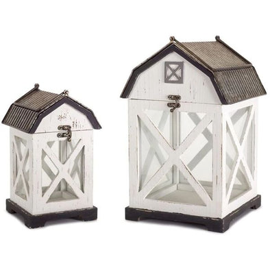 Barn Decorative Lantern Set - Shugar Plums Gift Store