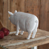 Distressed White Farmhouse Pig - Shugar Plums Gift Store