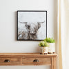 Framed Bull Print Canvas - Shugar Plums Gift Store