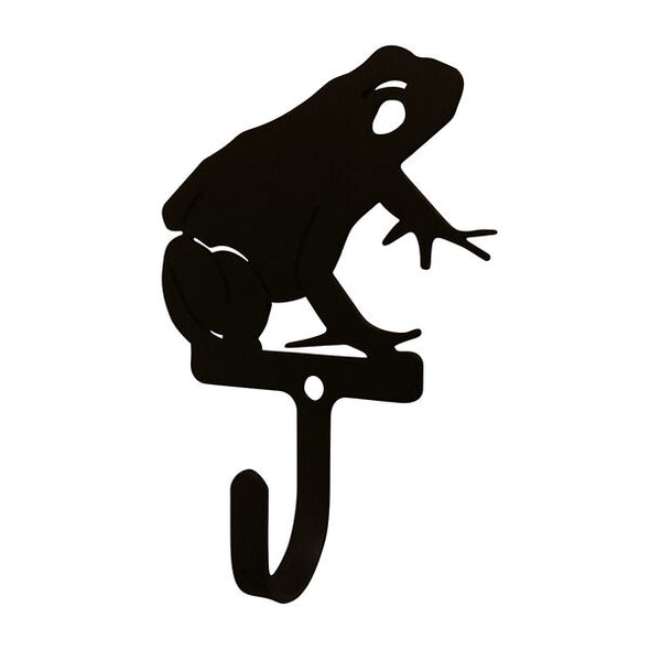 Frog Wrought Iron Decorative Wall Hook Small