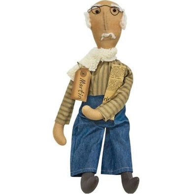 Primitive Doll Grandpa Martin - 16"T - Shugar Plums Gift Store