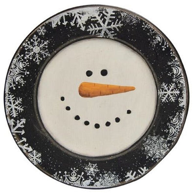 Happy Snowman Holiday Decorative Plate - Shugar Plums Gift Store