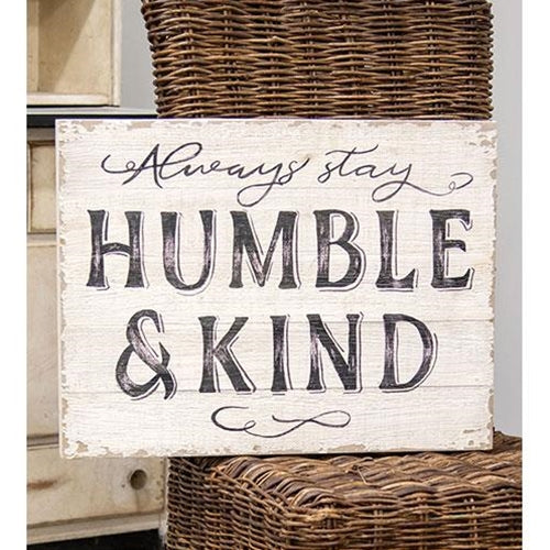 Be Humble Farmhouse Wood Sign