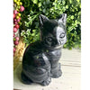 Black Jade Crystal Cat - Shugar Plums Gift Store