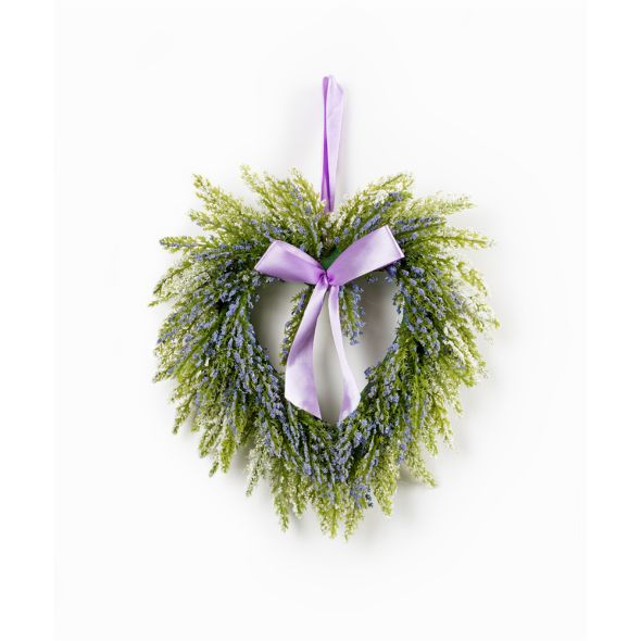 Purple & Lavender Mini Heart Wreath Set