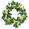 Leafy Lemon Wreath For Front Door - Shugar Plums Gift Store