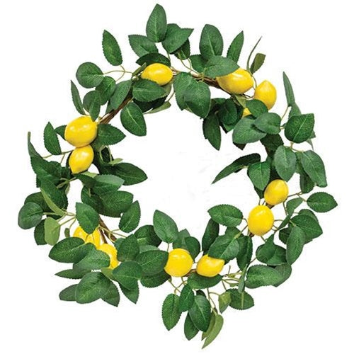 Leafy Lemon Wreath For Front Door