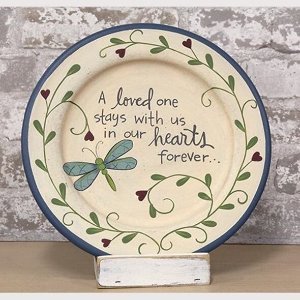 Loss Of Loved One Keepsake Decorative Plate - Butterfly