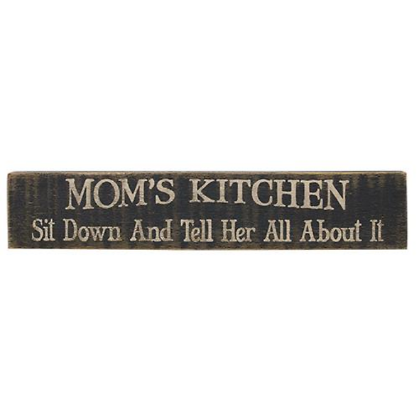 Distressed Wood Farm House Sign - Mom's Kitchen