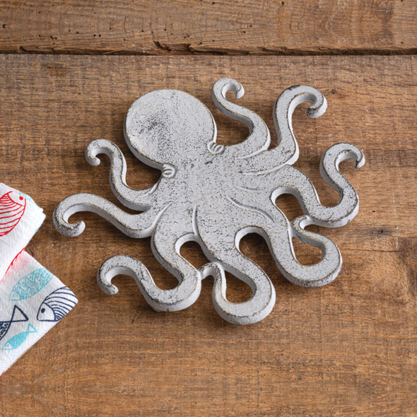 Metal Nautical Octopus Trivet Set
