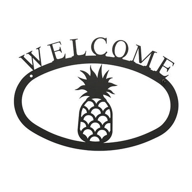 Wrought Iron Pineapple Welcome Sign Large - Shugar Plums Gift Store