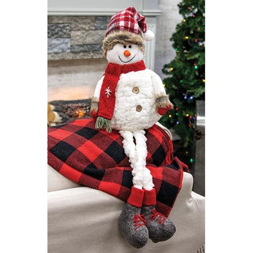 Plush Snowman With Long Legs